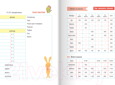 Записная книжка Эксмо CashBook. Мои доходы и расходы. 6-е издание / 9785040915170 (лиловый)