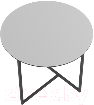 Журнальный столик Калифорния мебель Альбано Glass (белый)