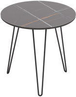 Журнальный столик Калифорния мебель РИД Glass 530 (сахара нуар/черный матовый) - 