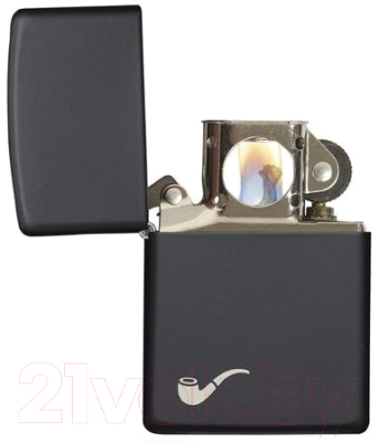 Зажигалка Zippo Pipe Black Matte Для трубок / 218PL (черный матовый)
