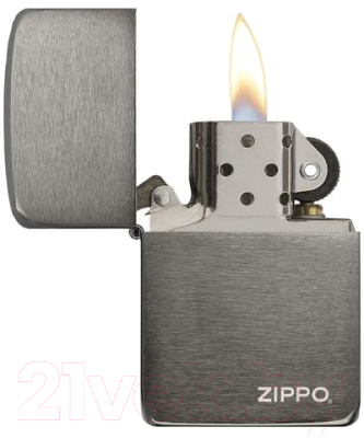 Зажигалка Zippo 1941 Replica Black Matte / 24485 (черный матовый)