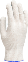 Перчатки защитные BVB Perch/White с ПВХ вкраплениями (белый) - 