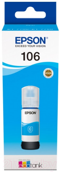 Контейнер с чернилами White Ink 106 Cyan (70мл)