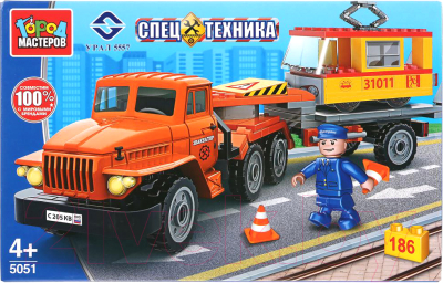 

Конструктор Город мастеров, Урал Перевозчик с трамваем / 5051-KK