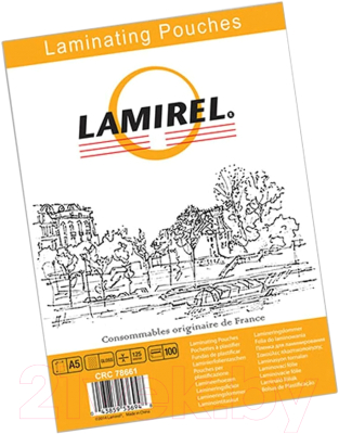 

Пленка для ламинирования Fellowes, Прозрачный, Lamirel LA-78766 А5 100мкм