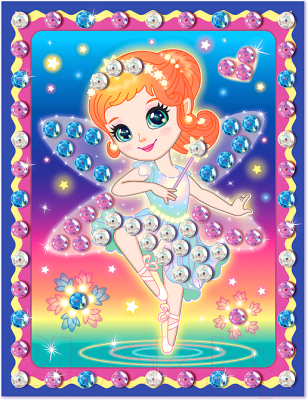 

Набор для творчества Клеvер, Для изготовления картины. Феечка. Пуантики / АМ 42-018