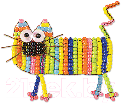 Набор для плетения Клеvер Для изготовления фигурки из бисера. Котэ / АА 05-570