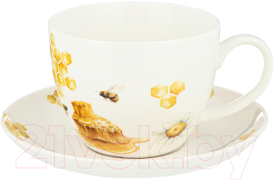 Чашка с блюдцем Lefard Honey Bee / 133-341