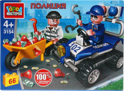 

Конструктор Город мастеров, Погоня за воришкой на квадроцикле / 3154-KK