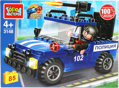 

Конструктор Город мастеров, Полицейский пикап / 3148-JS