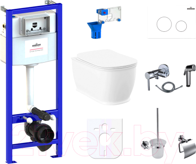 

Унитаз подвесной с инсталляцией Lavinia Boho, Relfix Bell Pro Rimless 98010005