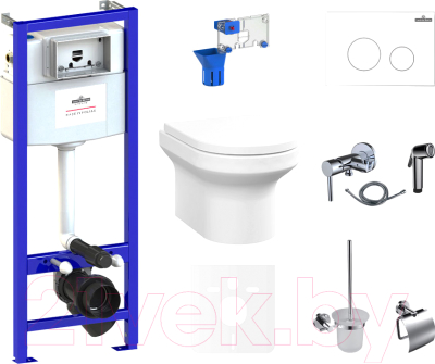 

Унитаз подвесной с инсталляцией Lavinia Boho, Relfix Grance Hill Rimless 75110743