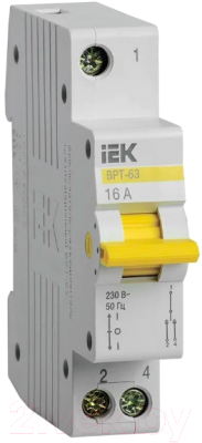 Выключатель-разъединитель IEK ВРТ-63 1Р 16А / MPR10-1-016