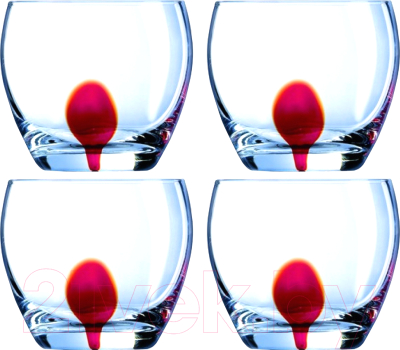 Набор стаканов Luminarc Drip red E5171