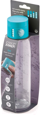 Бутылка для воды Joseph Joseph Dot 80067 (600мл, голубой)