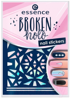 Наклейки для ногтей Essence Broken Holo Nail Stickers 12 (67шт)