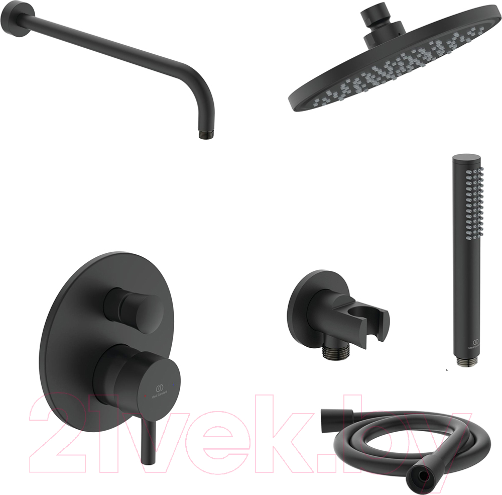 Душевая система со смесителем Ideal Standard Ceraline Black 6 в 1 SetA6939XG