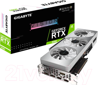 Видеокарта Gigabyte GeForce RTX3090 VISION OC 24GB GDDR6X (GV-N3090VISION OC-24GD)