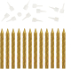 Набор свечей для торта Золотая сказка 591449 (12шт) - 