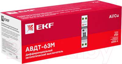 Дифференциальный автомат EKF PROxima АВДТ-63М 32А/30мА / DA63M-32-30