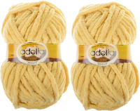Набор пряжи для вязания Adelia Dolly 100г 40м (светло-желтый, 2 мотка) - 