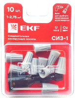 Изолирующий зажим EKF Plc-cc-3-b (10шт) - 