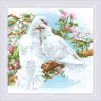 Набор для вышивания Риолис Белые голуби / 1856 - 