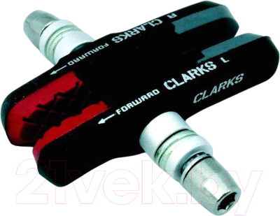 Колодки тормозные для велосипеда Clarks CPS-301/ 3-110-MXM (черный/серый/красный)
