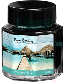 Чернила для перьевой ручки Pierre Cardin City Fantasy / PC332-S11 (30мл, голубые Мальдивы)