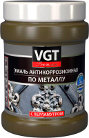 Эмаль VGT ВД-АК-1179 Профи по металлу антикоррозионная перламутровая (230г, алюминий) - 