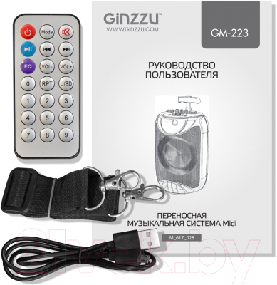 Портативная колонка Ginzzu GM-223