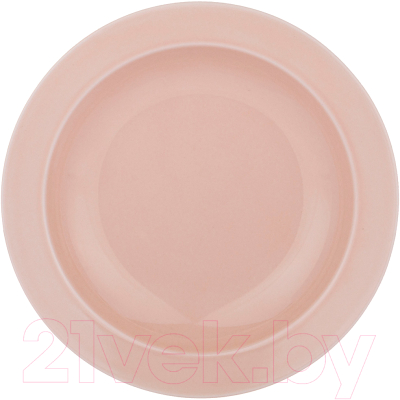 Тарелка столовая глубокая Lefard Tint / 48-872 (розовый)
