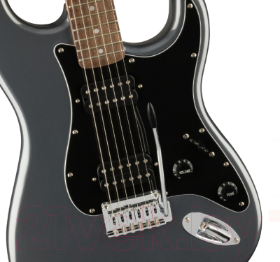 Электрогитара Fender Squier Affinity Stratocaster HH LRL Charcoal Frost Metallic
