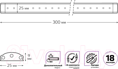 Изображение товара Светильник линейный Gauss 9022533235