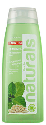 

Шампунь для волос Modum, Naturals Мята Рис для поврежденных и ослабленных волос