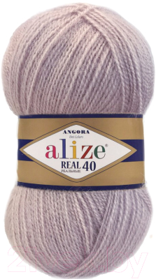 Alize Ангора Реал 40% шерсть, 60% акрил / 365 (480м, туманно сиреневый ...