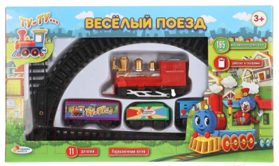 Железная дорога игрушечная Играем вместе Веселый поезд / 2007B044-R