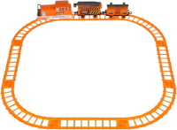 Железная дорога игрушечная Играем вместе Строительный поезд / 1905B122-R - 