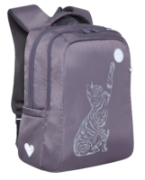 Школьный рюкзак Grizzly RG-266-3 (серый) - 