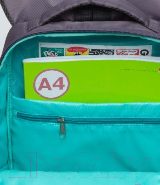 Школьный рюкзак Grizzly RG-266-3 (серый)