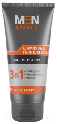 

Шампунь для волос Modum, Men Aspect Энергия и спорт 2 в 1