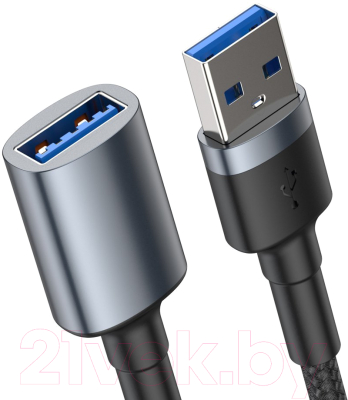 Удлинитель кабеля Baseus Cafule USB-USB / CADKLF-B0G (1м, серый)