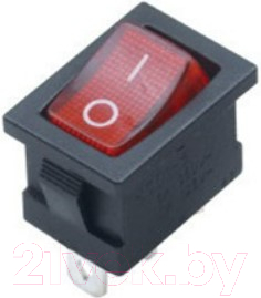 Выключатель клавишный КС BG-211-02 / 89916 (красный)