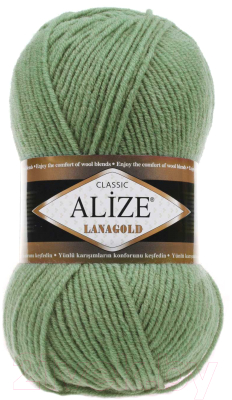 Изображение товара Пряжа для вязания Alize Lanagold 49% шерсть, 51% акрил / 180 (240м, серебристая сосна)