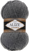 Пряжа для вязания Alize Lanagold 49% шерсть, 51% акрил / 182 (240м, средне-серый меланж) - 