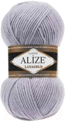 Изображение товара Пряжа для вязания Alize Lanagold 200 (240м, светло-серый)