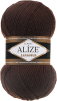 Пряжа для вязания Alize Lanagold 49% шерсть, 51% акрил / 26 (240м, коричневый) -