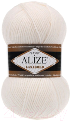 Пряжа для вязания Alize Lanagold 450 (240м, жемчужный)