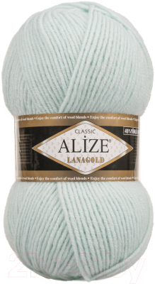 Пряжа для вязания Alize Lanagold 49% шерсть, 51% акрил / 522 (240м, мятный)