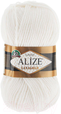 Изображение товара Пряжа для вязания Alize Lanagold 55 (240м, белый)